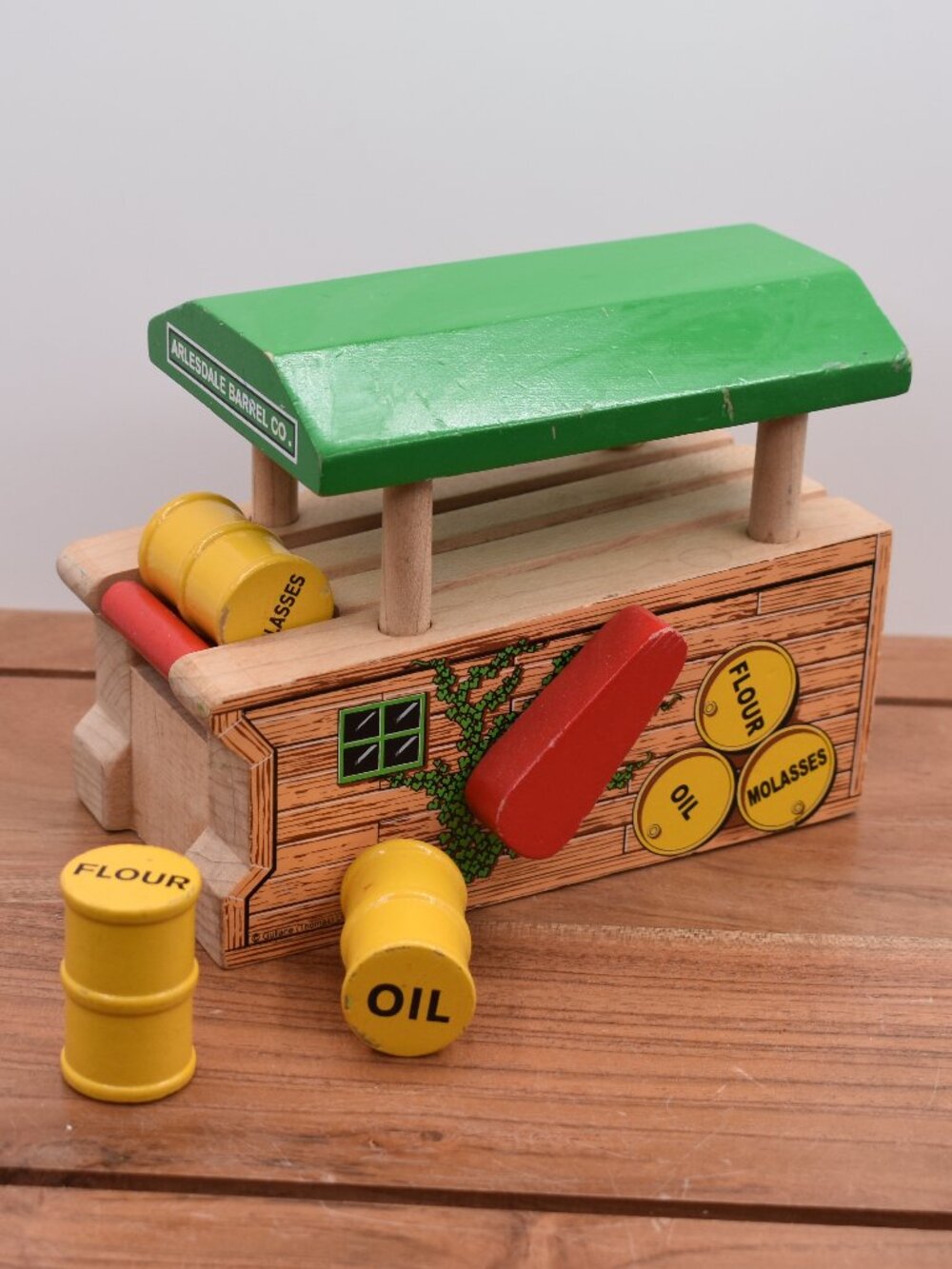 2001 Barrel Loader Arlesdale Barrel Co Cargo Barrel Thomas & Friends Wooden VTG